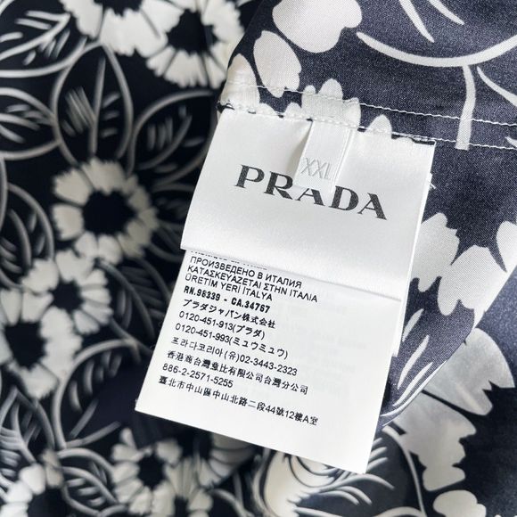 Prada Printed Silk Twill Shirt - Picture 10 of 10